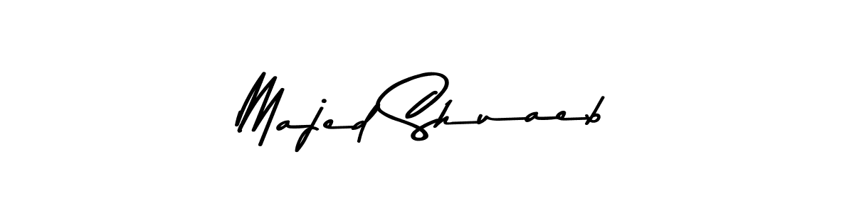 The best way (Asem Kandis PERSONAL USE) to make a short signature is to pick only two or three words in your name. The name Majed Shuaeb include a total of six letters. For converting this name. Majed Shuaeb signature style 9 images and pictures png