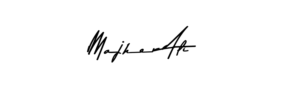 The best way (Asem Kandis PERSONAL USE) to make a short signature is to pick only two or three words in your name. The name Majher Ali include a total of six letters. For converting this name. Majher Ali signature style 9 images and pictures png