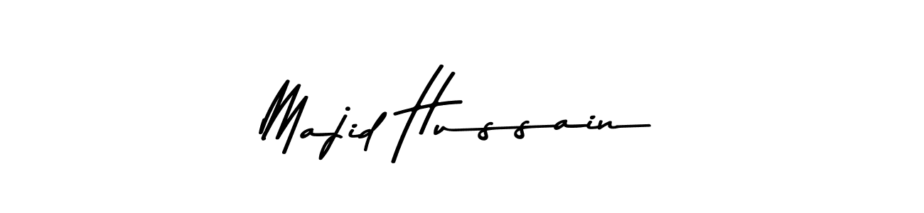 Design your own signature with our free online signature maker. With this signature software, you can create a handwritten (Asem Kandis PERSONAL USE) signature for name Majid Hussain. Majid Hussain signature style 9 images and pictures png