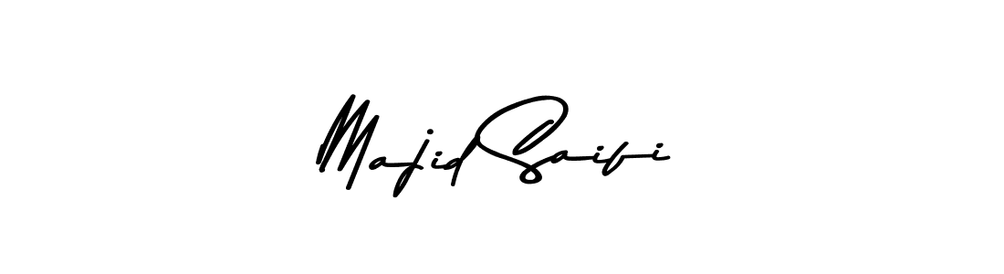 Make a beautiful signature design for name Majid Saifi. With this signature (Asem Kandis PERSONAL USE) style, you can create a handwritten signature for free. Majid Saifi signature style 9 images and pictures png