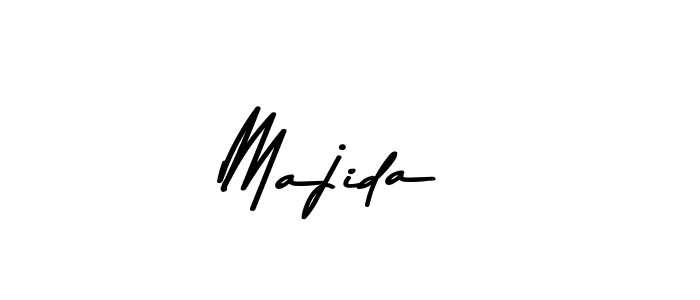 How to make Majida  name signature. Use Asem Kandis PERSONAL USE style for creating short signs online. This is the latest handwritten sign. Majida  signature style 9 images and pictures png