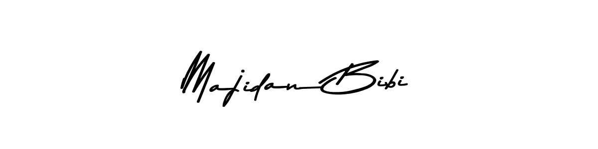 Use a signature maker to create a handwritten signature online. With this signature software, you can design (Asem Kandis PERSONAL USE) your own signature for name Majidan Bibi. Majidan Bibi signature style 9 images and pictures png