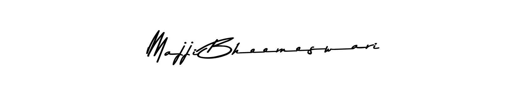 How to make Majji Bheemeswari name signature. Use Asem Kandis PERSONAL USE style for creating short signs online. This is the latest handwritten sign. Majji Bheemeswari signature style 9 images and pictures png