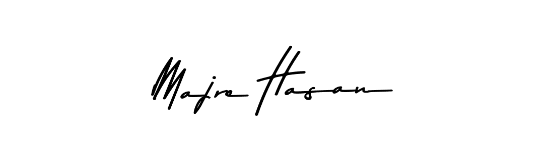 Make a beautiful signature design for name Majre Hasan. With this signature (Asem Kandis PERSONAL USE) style, you can create a handwritten signature for free. Majre Hasan signature style 9 images and pictures png