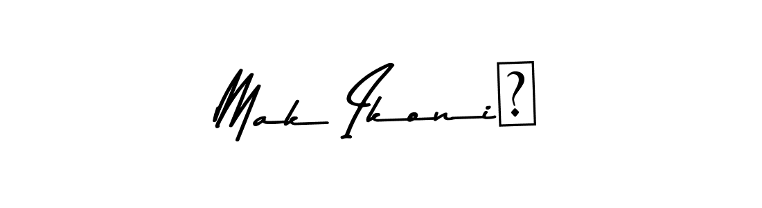 Make a beautiful signature design for name Mak Ikonić. With this signature (Asem Kandis PERSONAL USE) style, you can create a handwritten signature for free. Mak Ikonić signature style 9 images and pictures png