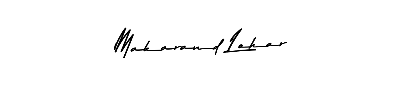 You should practise on your own different ways (Asem Kandis PERSONAL USE) to write your name (Makarand Lohar) in signature. don't let someone else do it for you. Makarand Lohar signature style 9 images and pictures png