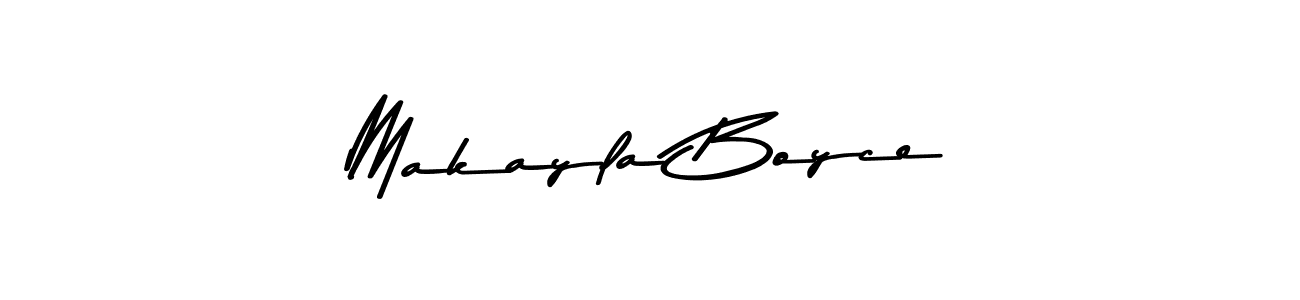 The best way (Asem Kandis PERSONAL USE) to make a short signature is to pick only two or three words in your name. The name Makayla Boyce include a total of six letters. For converting this name. Makayla Boyce signature style 9 images and pictures png