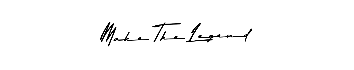The best way (Asem Kandis PERSONAL USE) to make a short signature is to pick only two or three words in your name. The name Make The Legend include a total of six letters. For converting this name. Make The Legend signature style 9 images and pictures png