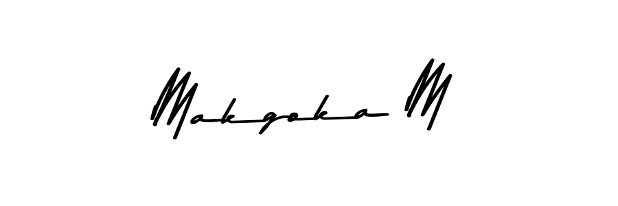 This is the best signature style for the Makgoka M name. Also you like these signature font (Asem Kandis PERSONAL USE). Mix name signature. Makgoka M signature style 9 images and pictures png