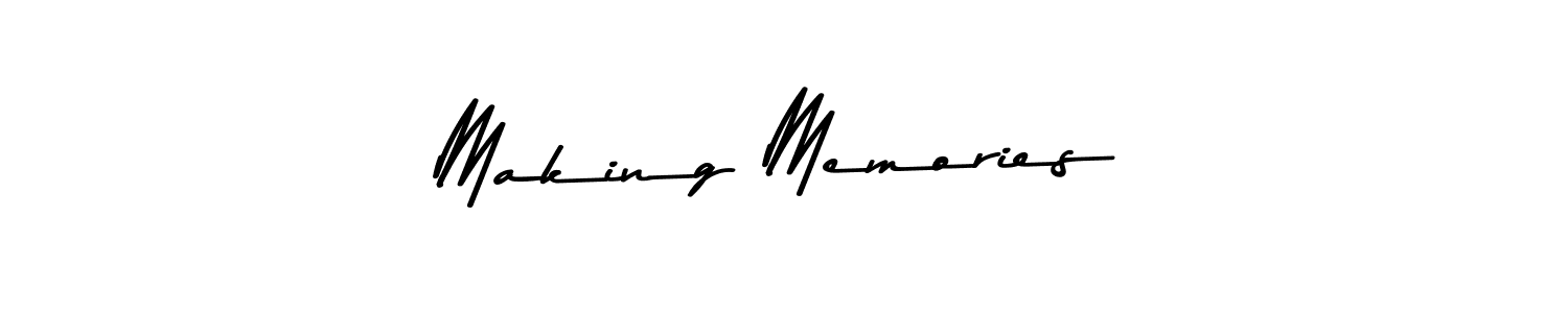 How to make Making Memories name signature. Use Asem Kandis PERSONAL USE style for creating short signs online. This is the latest handwritten sign. Making Memories signature style 9 images and pictures png