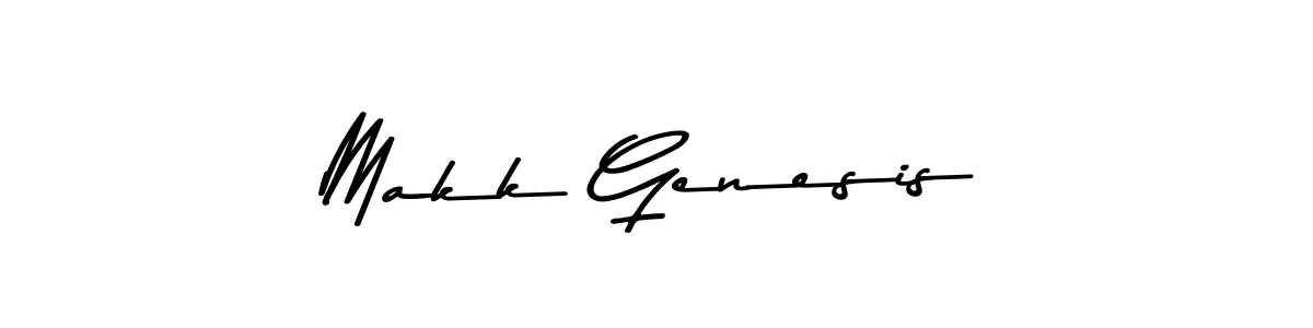 Similarly Asem Kandis PERSONAL USE is the best handwritten signature design. Signature creator online .You can use it as an online autograph creator for name Makk Genesis. Makk Genesis signature style 9 images and pictures png