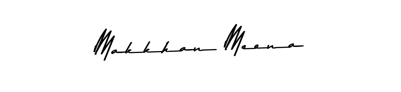 Makkhan Meena stylish signature style. Best Handwritten Sign (Asem Kandis PERSONAL USE) for my name. Handwritten Signature Collection Ideas for my name Makkhan Meena. Makkhan Meena signature style 9 images and pictures png