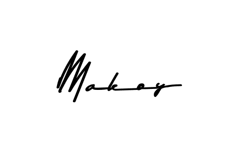How to make Makoy name signature. Use Asem Kandis PERSONAL USE style for creating short signs online. This is the latest handwritten sign. Makoy signature style 9 images and pictures png