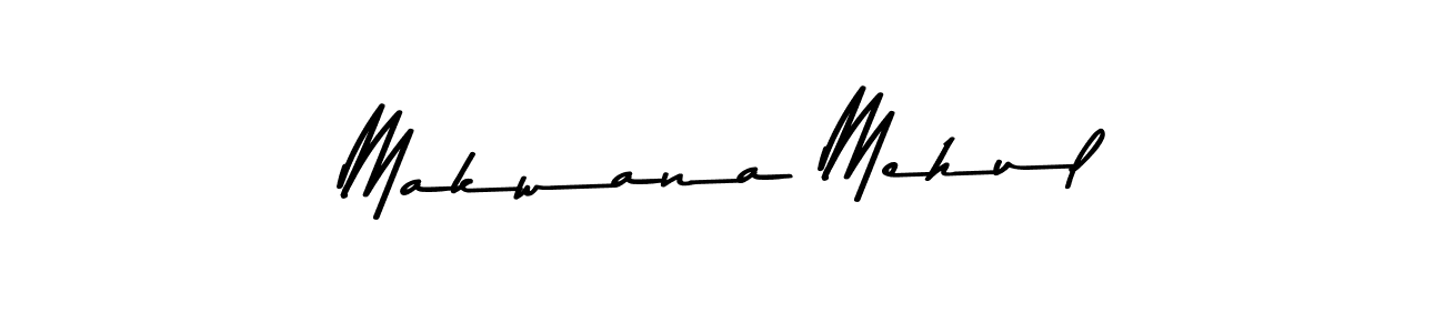 Create a beautiful signature design for name Makwana Mehul. With this signature (Asem Kandis PERSONAL USE) fonts, you can make a handwritten signature for free. Makwana Mehul signature style 9 images and pictures png