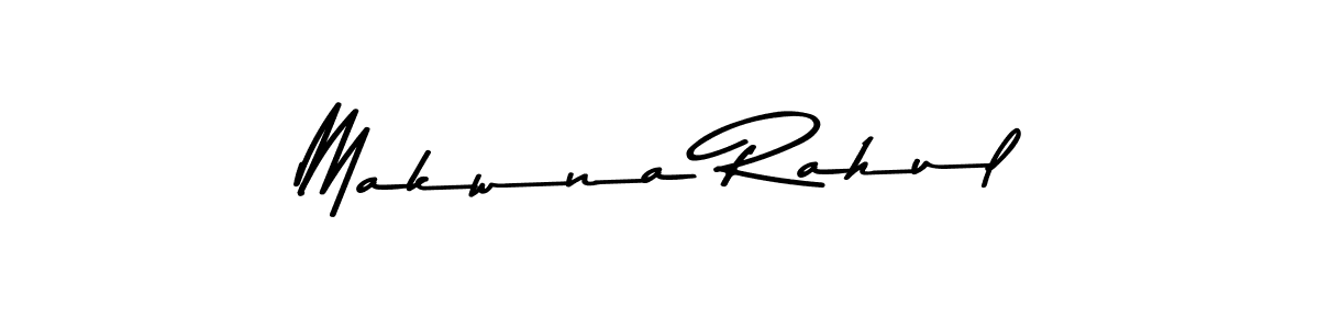 Use a signature maker to create a handwritten signature online. With this signature software, you can design (Asem Kandis PERSONAL USE) your own signature for name Makwna Rahul. Makwna Rahul signature style 9 images and pictures png