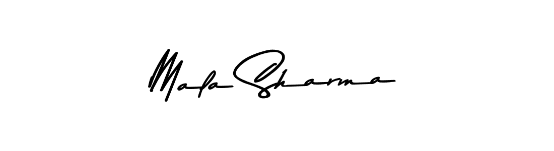 Design your own signature with our free online signature maker. With this signature software, you can create a handwritten (Asem Kandis PERSONAL USE) signature for name Mala Sharma. Mala Sharma signature style 9 images and pictures png