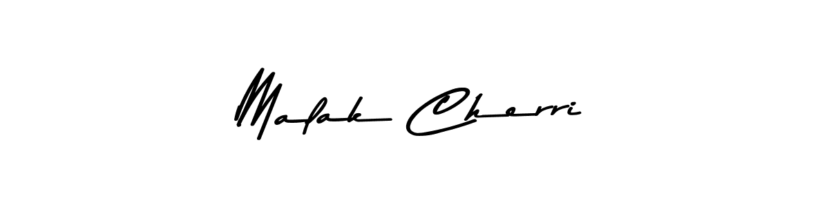 Make a beautiful signature design for name Malak Cherri. With this signature (Asem Kandis PERSONAL USE) style, you can create a handwritten signature for free. Malak Cherri signature style 9 images and pictures png