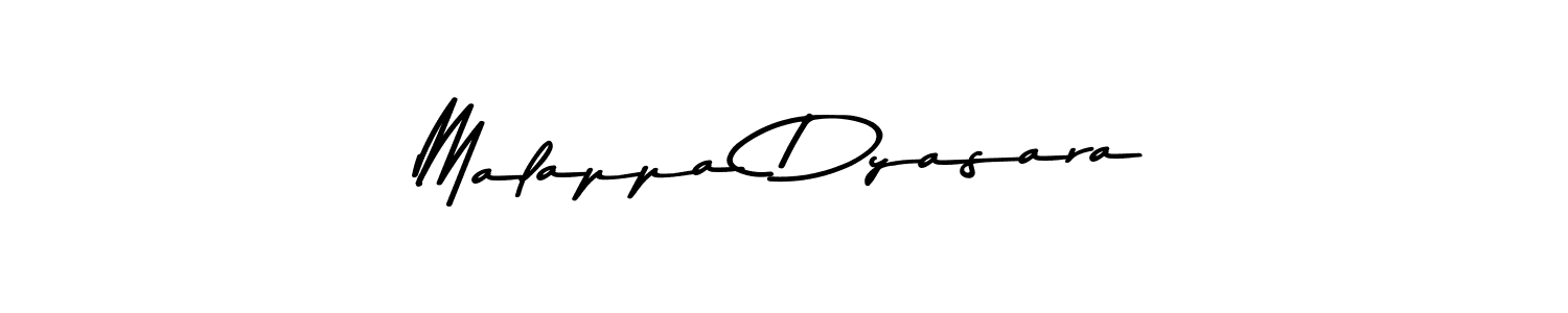 Use a signature maker to create a handwritten signature online. With this signature software, you can design (Asem Kandis PERSONAL USE) your own signature for name Malappa Dyasara. Malappa Dyasara signature style 9 images and pictures png