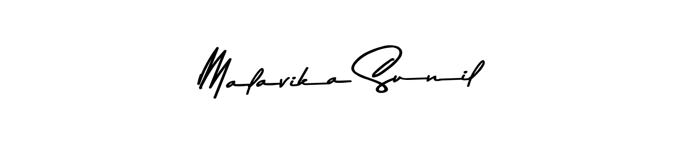 Malavika Sunil stylish signature style. Best Handwritten Sign (Asem Kandis PERSONAL USE) for my name. Handwritten Signature Collection Ideas for my name Malavika Sunil. Malavika Sunil signature style 9 images and pictures png
