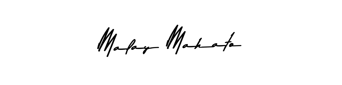 Design your own signature with our free online signature maker. With this signature software, you can create a handwritten (Asem Kandis PERSONAL USE) signature for name Malay Mahato. Malay Mahato signature style 9 images and pictures png