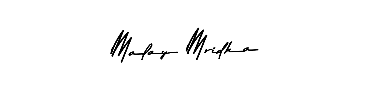 The best way (Asem Kandis PERSONAL USE) to make a short signature is to pick only two or three words in your name. The name Malay Mridha include a total of six letters. For converting this name. Malay Mridha signature style 9 images and pictures png