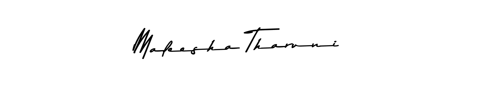 Maleesha Tharuni stylish signature style. Best Handwritten Sign (Asem Kandis PERSONAL USE) for my name. Handwritten Signature Collection Ideas for my name Maleesha Tharuni. Maleesha Tharuni signature style 9 images and pictures png