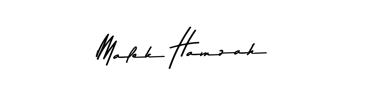 Design your own signature with our free online signature maker. With this signature software, you can create a handwritten (Asem Kandis PERSONAL USE) signature for name Malek Hamzah. Malek Hamzah signature style 9 images and pictures png
