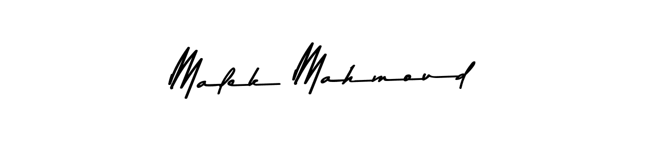 Create a beautiful signature design for name Malek Mahmoud. With this signature (Asem Kandis PERSONAL USE) fonts, you can make a handwritten signature for free. Malek Mahmoud signature style 9 images and pictures png
