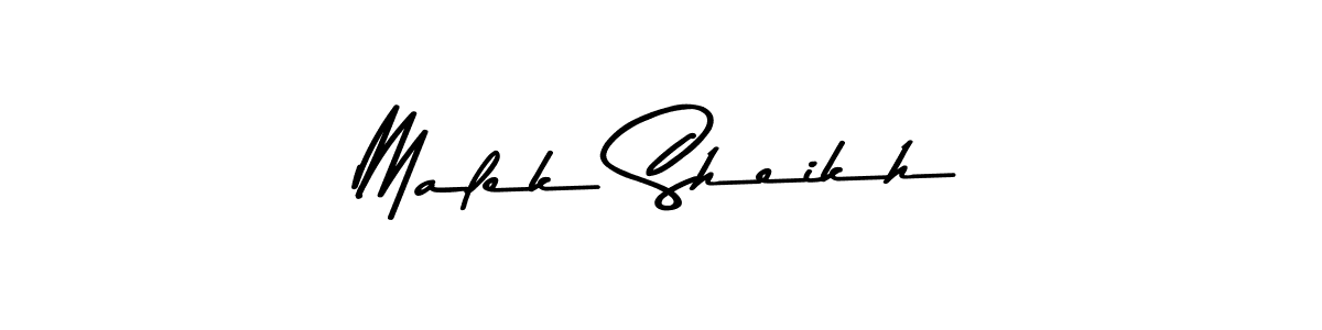 How to make Malek Sheikh signature? Asem Kandis PERSONAL USE is a professional autograph style. Create handwritten signature for Malek Sheikh name. Malek Sheikh signature style 9 images and pictures png