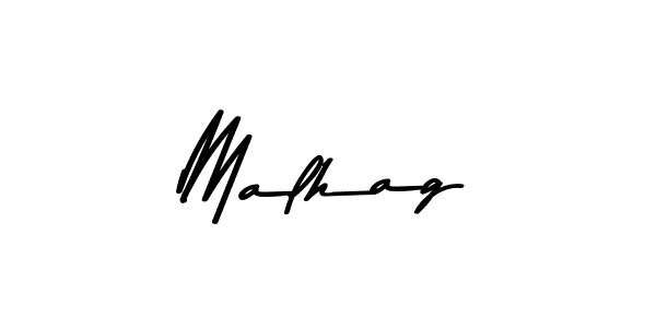 Make a beautiful signature design for name Malhag. With this signature (Asem Kandis PERSONAL USE) style, you can create a handwritten signature for free. Malhag signature style 9 images and pictures png