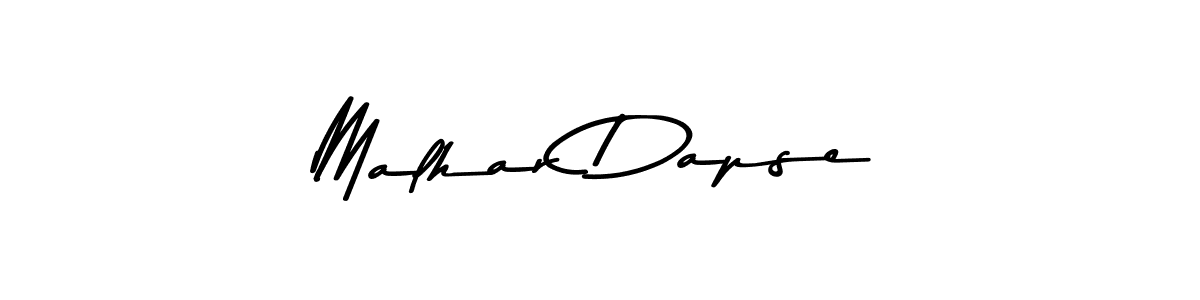 The best way (Asem Kandis PERSONAL USE) to make a short signature is to pick only two or three words in your name. The name Malhar Dapse include a total of six letters. For converting this name. Malhar Dapse signature style 9 images and pictures png