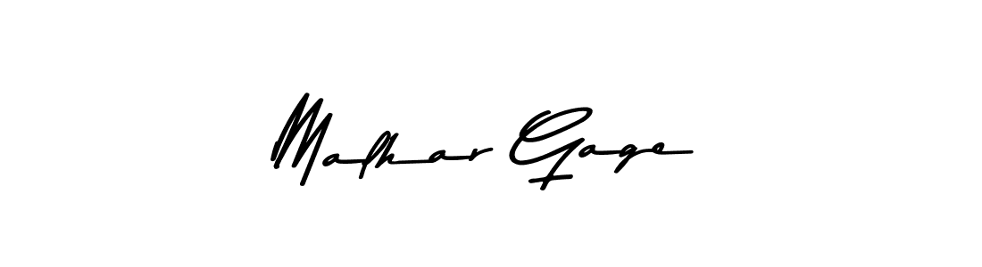 How to make Malhar Gage signature? Asem Kandis PERSONAL USE is a professional autograph style. Create handwritten signature for Malhar Gage name. Malhar Gage signature style 9 images and pictures png