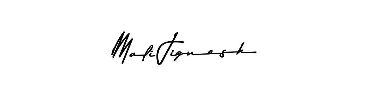 Mali Jignesh stylish signature style. Best Handwritten Sign (Asem Kandis PERSONAL USE) for my name. Handwritten Signature Collection Ideas for my name Mali Jignesh. Mali Jignesh signature style 9 images and pictures png