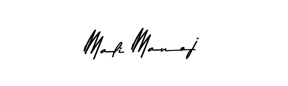 Use a signature maker to create a handwritten signature online. With this signature software, you can design (Asem Kandis PERSONAL USE) your own signature for name Mali Manoj. Mali Manoj signature style 9 images and pictures png