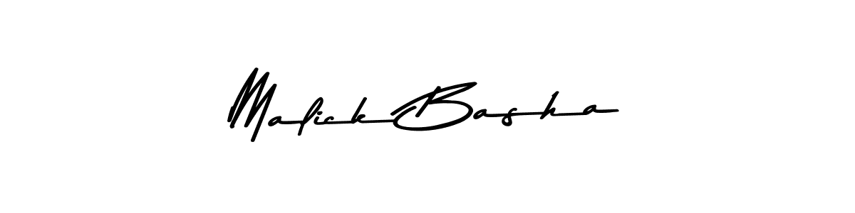 How to make Malick Basha name signature. Use Asem Kandis PERSONAL USE style for creating short signs online. This is the latest handwritten sign. Malick Basha signature style 9 images and pictures png