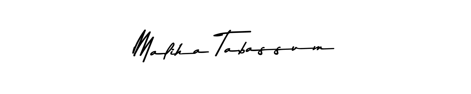 Maliha Tabassum stylish signature style. Best Handwritten Sign (Asem Kandis PERSONAL USE) for my name. Handwritten Signature Collection Ideas for my name Maliha Tabassum. Maliha Tabassum signature style 9 images and pictures png