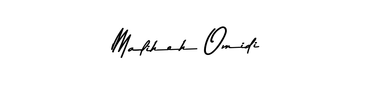 The best way (Asem Kandis PERSONAL USE) to make a short signature is to pick only two or three words in your name. The name Maliheh Omidi include a total of six letters. For converting this name. Maliheh Omidi signature style 9 images and pictures png