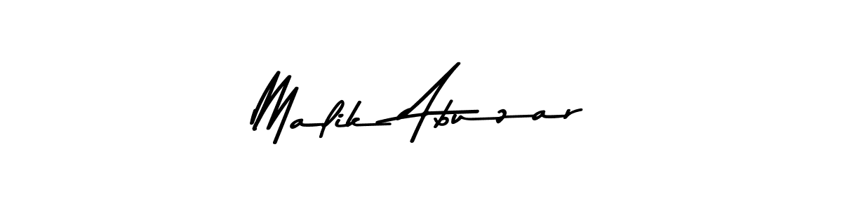 Make a beautiful signature design for name Malik Abuzar. With this signature (Asem Kandis PERSONAL USE) style, you can create a handwritten signature for free. Malik Abuzar signature style 9 images and pictures png