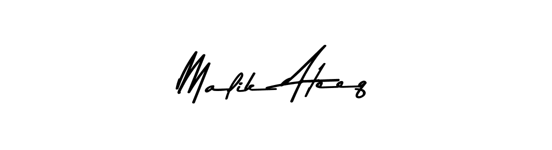 Use a signature maker to create a handwritten signature online. With this signature software, you can design (Asem Kandis PERSONAL USE) your own signature for name Malik Ateeq. Malik Ateeq signature style 9 images and pictures png