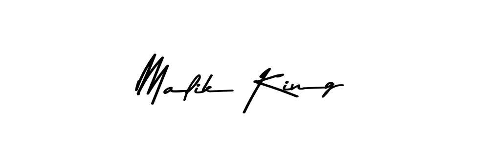 Make a beautiful signature design for name Malik King. With this signature (Asem Kandis PERSONAL USE) style, you can create a handwritten signature for free. Malik King signature style 9 images and pictures png