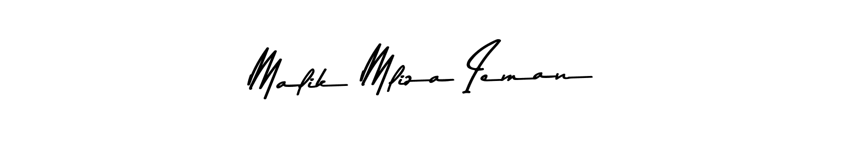 How to make Malik Mliza Ieman signature? Asem Kandis PERSONAL USE is a professional autograph style. Create handwritten signature for Malik Mliza Ieman name. Malik Mliza Ieman signature style 9 images and pictures png