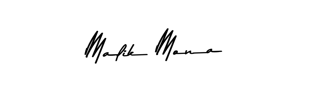How to make Malik Mona signature? Asem Kandis PERSONAL USE is a professional autograph style. Create handwritten signature for Malik Mona name. Malik Mona signature style 9 images and pictures png