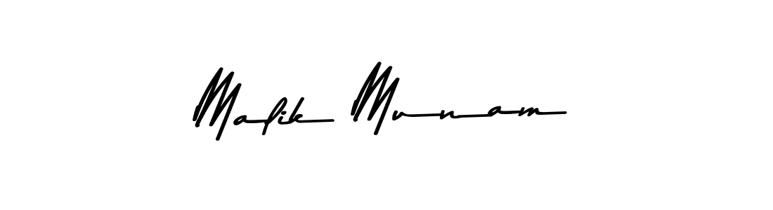 How to make Malik Munam signature? Asem Kandis PERSONAL USE is a professional autograph style. Create handwritten signature for Malik Munam name. Malik Munam signature style 9 images and pictures png