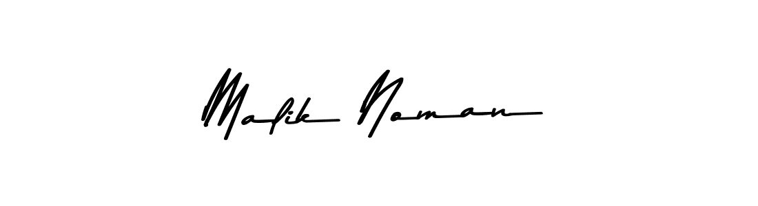 Create a beautiful signature design for name Malik Noman. With this signature (Asem Kandis PERSONAL USE) fonts, you can make a handwritten signature for free. Malik Noman signature style 9 images and pictures png