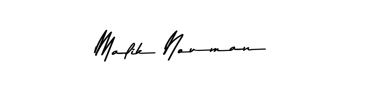 Create a beautiful signature design for name Malik Nouman. With this signature (Asem Kandis PERSONAL USE) fonts, you can make a handwritten signature for free. Malik Nouman signature style 9 images and pictures png