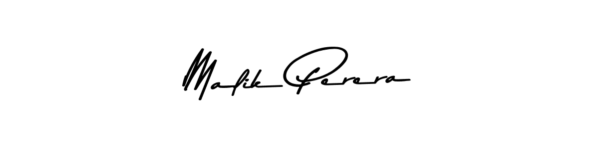 Design your own signature with our free online signature maker. With this signature software, you can create a handwritten (Asem Kandis PERSONAL USE) signature for name Malik Perera. Malik Perera signature style 9 images and pictures png