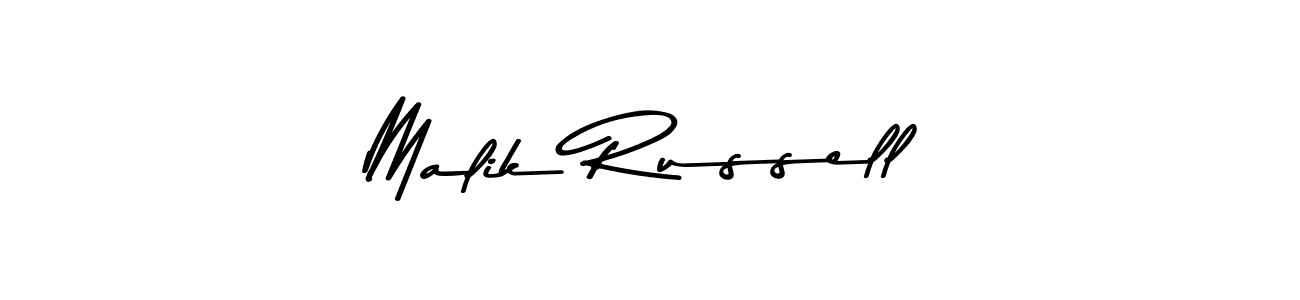Make a beautiful signature design for name Malik Russell. With this signature (Asem Kandis PERSONAL USE) style, you can create a handwritten signature for free. Malik Russell signature style 9 images and pictures png