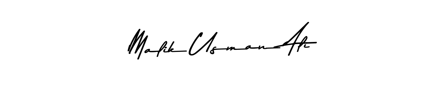 Also You can easily find your signature by using the search form. We will create Malik Usman Ali name handwritten signature images for you free of cost using Asem Kandis PERSONAL USE sign style. Malik Usman Ali signature style 9 images and pictures png