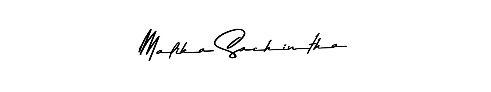 Malika Sachintha stylish signature style. Best Handwritten Sign (Asem Kandis PERSONAL USE) for my name. Handwritten Signature Collection Ideas for my name Malika Sachintha. Malika Sachintha signature style 9 images and pictures png