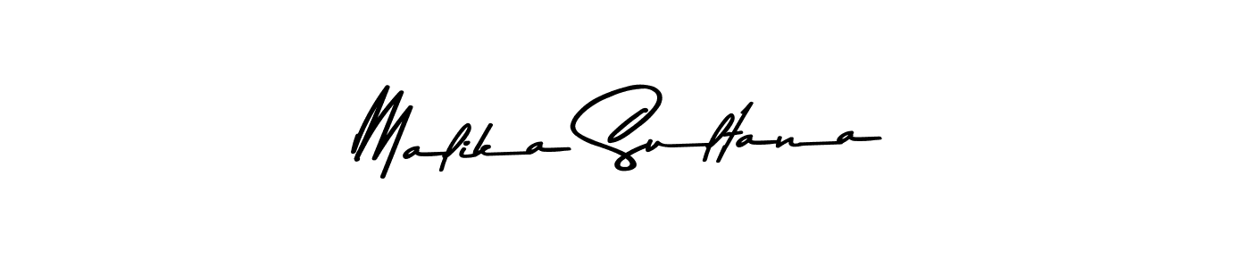 How to make Malika Sultana name signature. Use Asem Kandis PERSONAL USE style for creating short signs online. This is the latest handwritten sign. Malika Sultana signature style 9 images and pictures png